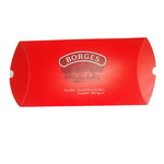 Red Pillow Pack Box with Custom Logo