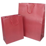 Matte Solid Color Printed Paper Bag for Apparel Shopping