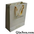 Unique paper bag with Custom stamped logo for Clothing Shopping