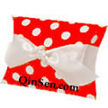 Elegant Pillow Box with Sheer Satin Ribbon