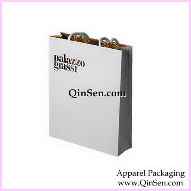 Unique Paper shopping Bag with Holographic Stamping-AB00091