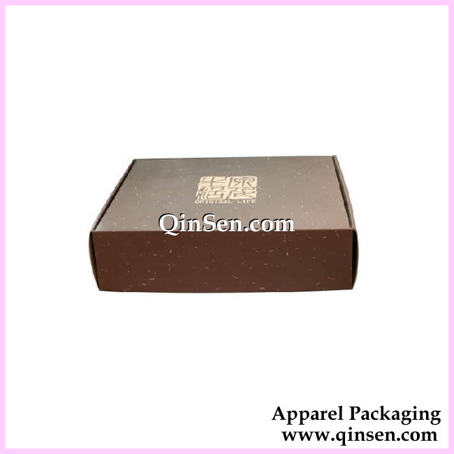 General brown shopping Textile Box with Brand Logo-GCP0026