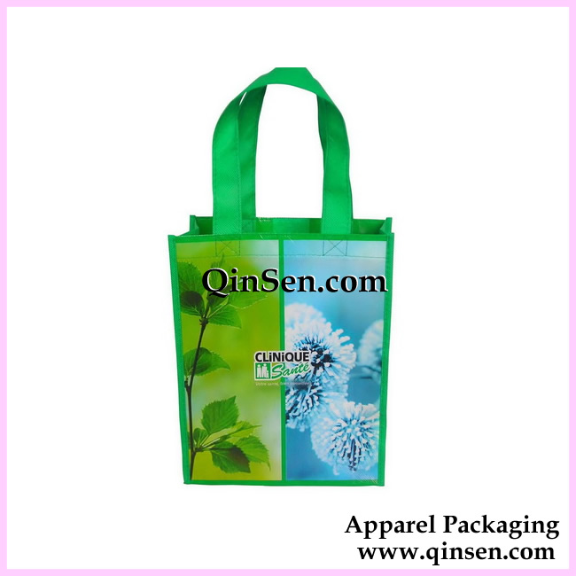 Custom Printed Shiny Lamination Non Woven Shopping Bag-GNW031