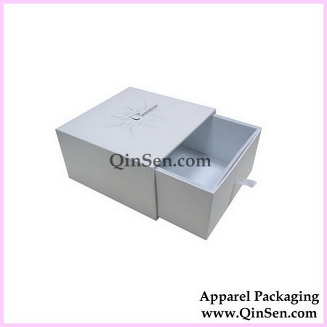 Luxury Drawer Box with Ribbon handle-Rigid Cardboard Box-GX00043