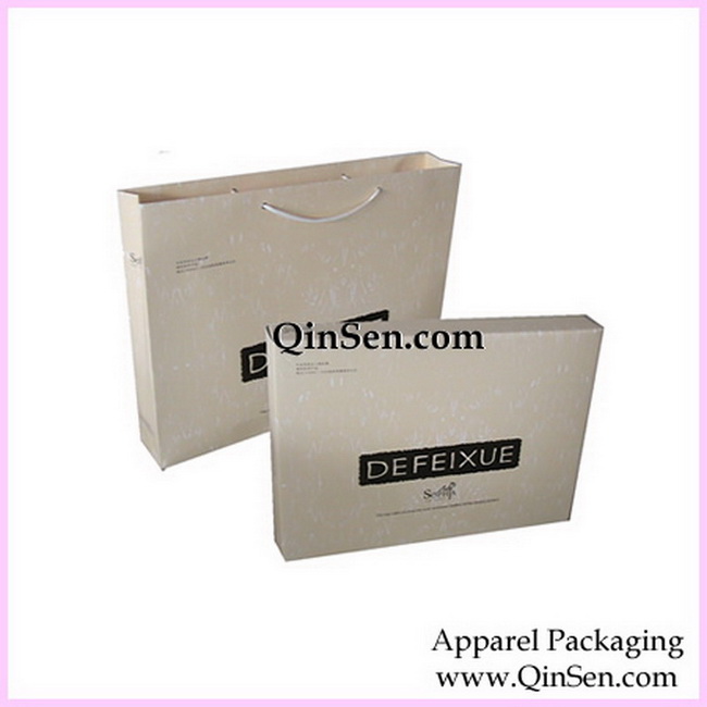 Paper Packaging Bag & Box for Textile,Towel ,Blanket,Dress-GX00590