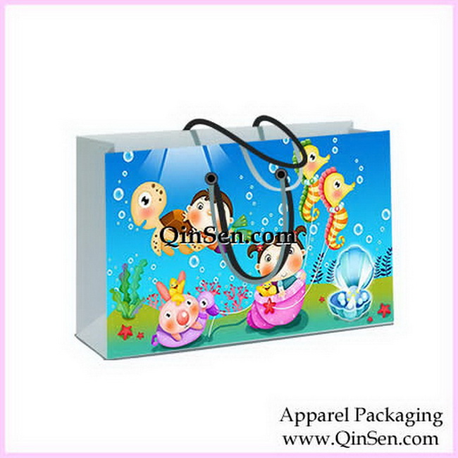 Custom Baby Paper Bag for Baby Clothing-GDG000202