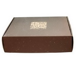 General brown shopping Textile Box with Brand Logo