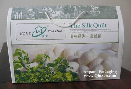 Luxury Silk Quilt Storage Box with rope