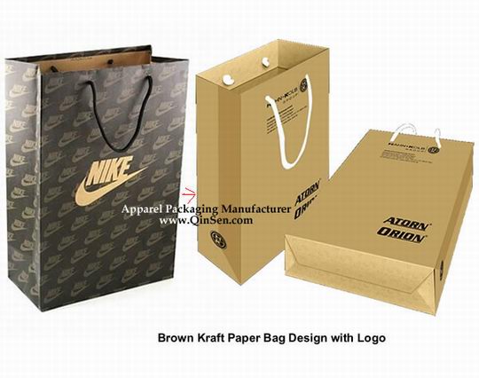 Naturl Kraft Shopping bag with brand for shoe box