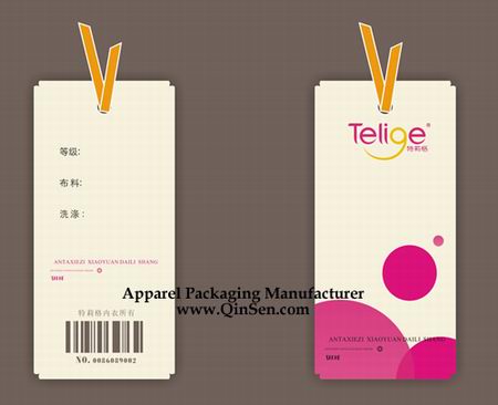 Swing Paper Tag for clothing design