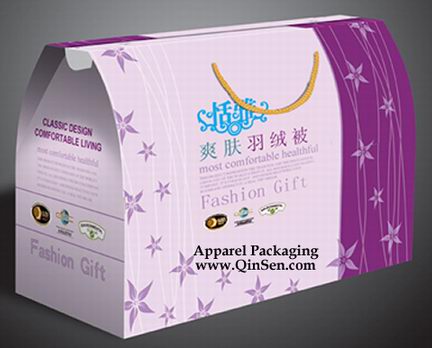 Quilt Packaging Box with Rope design