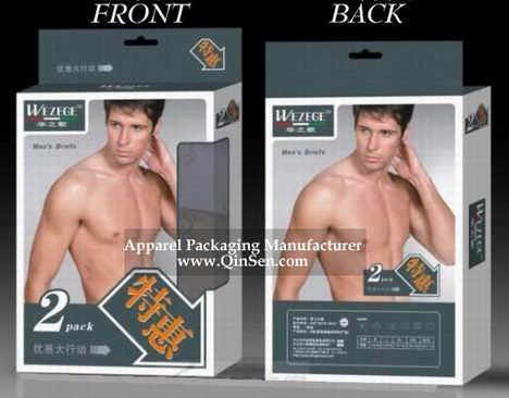 underwear packaging box (front and back design)
