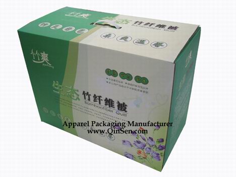 Custom Home Textile Packaging for Cotton Quilt