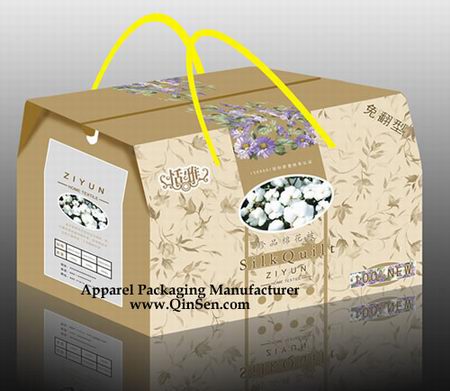 Custom Silk Quilt Packaging Box