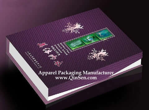 Luxury Color Printed Apparel Box with Emboss All