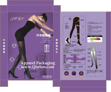 Custom printed Paper silk stockings box design