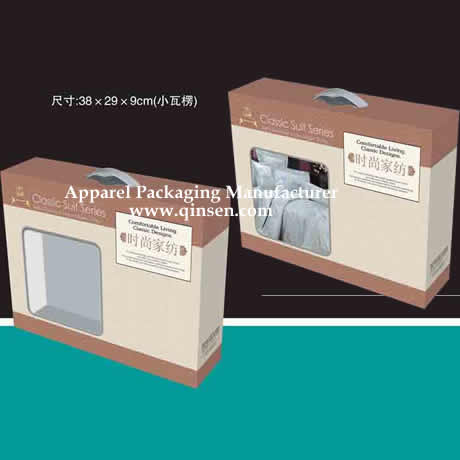 Packaging Box with handle design for Home Textile