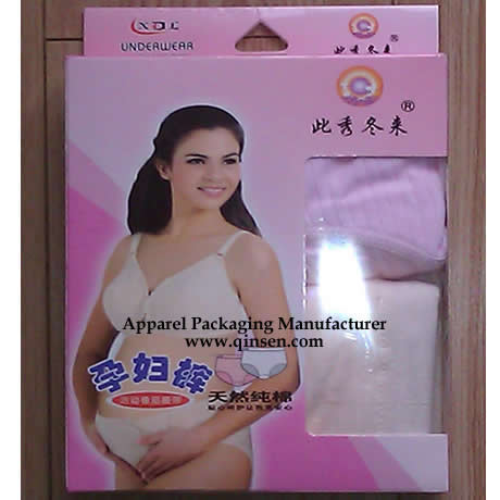Custom Pregnant Woman Underwear Box with window