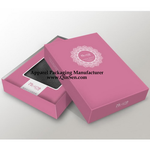 Luxury design for 2 pieces Clothing Box with custom insert card