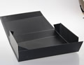 Black Folded Gift Box PX000233<br>Item: Elegant and Fashionable Black Folded Gift Box Size: 13X13x8CM (Accept Customized)This Cardboard Box Feautres:1 Materials: 1000g grey card + 157g...