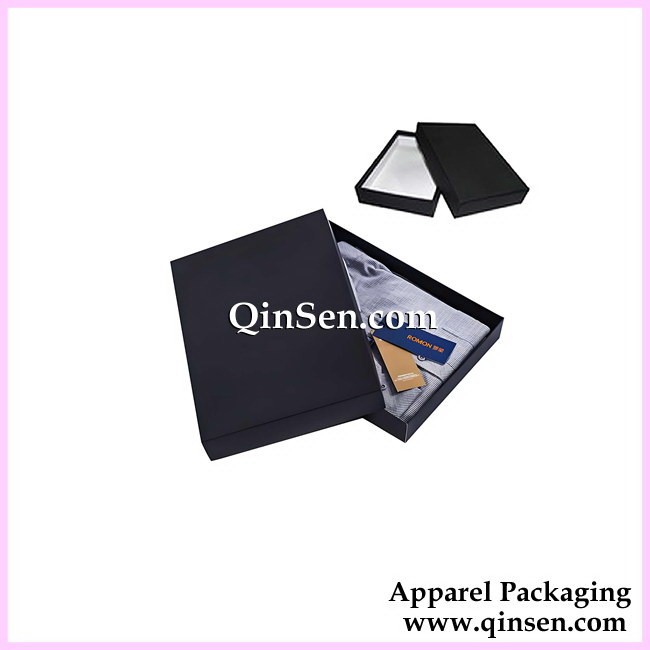 Elegance Black Cardboard Apparel box : Suited for T-Shirt