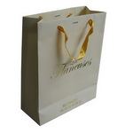 Unique paper bag with Custom stamped logo for Clothing Shopping
