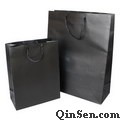 Black Solid Color Printed Matte Lamination Paper Bag