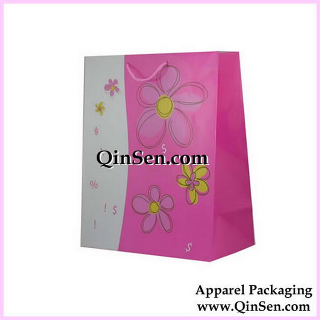 Eurotote Paper Bags With Flower Themed-AB00015