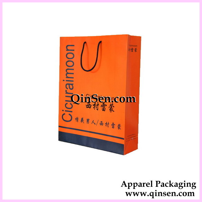 Paper Shopping Bag with custom design-AB00355