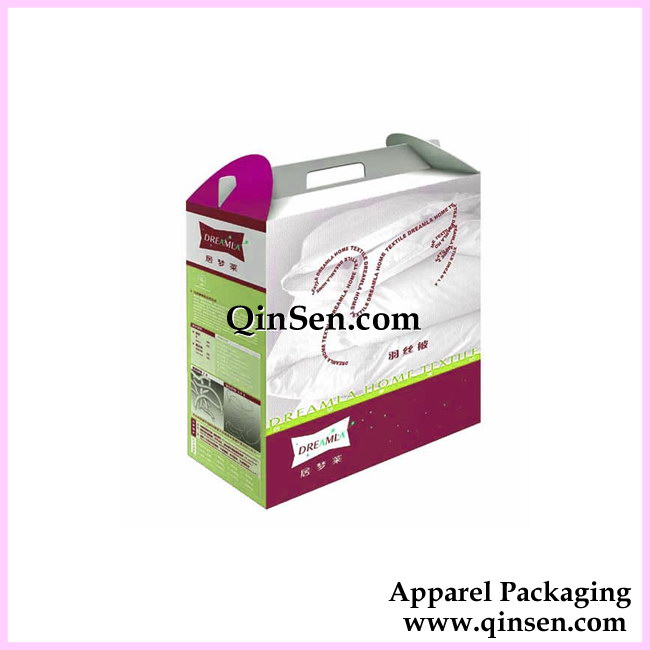Custom artwork design textile packaging with Handle-GCP0042