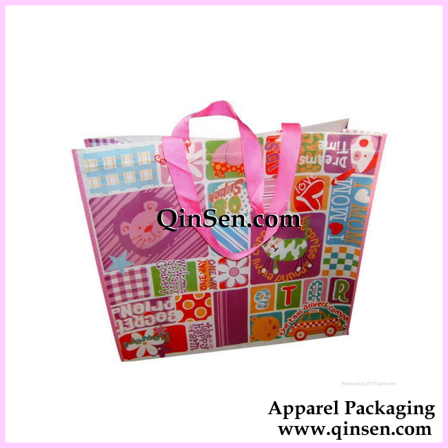 2012 Luxury Shiny Lamination Non Woven Advertising Bag-GNW029