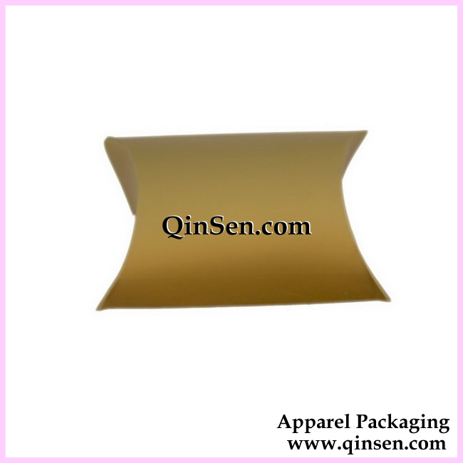 Gold Pillow Favor Boxes for Lingerie-GPP0010