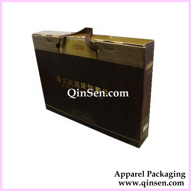 Corrugated Paper Box with Handle for Home textile Packaging-GX00591