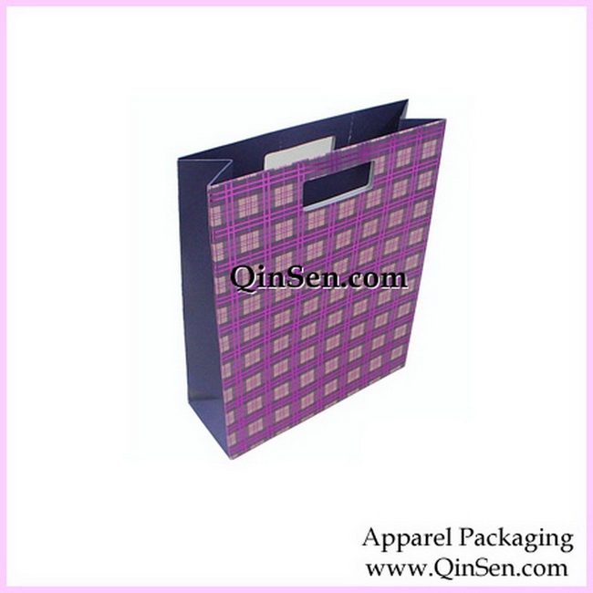 Apparel Paper Bag with Die Cut handle-AB00570