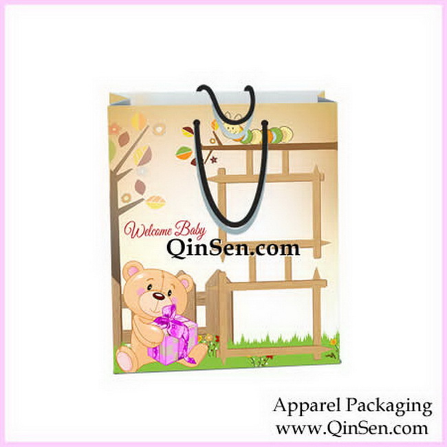 Custom Paper Bags for Baby Suit/Gift-GDG000206