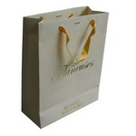 Unique paper bag with Custom stamped logo for Clothing Shopping