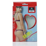 Lingerie Box with PVC Heart Window<br>Foldable Paper Box