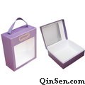 Unique Lingerie Box with Window&Handle<br>Rigid Cardboard Box