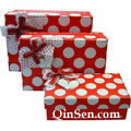 Luxury 3pcs Set Paper Gift Box with Ribbon Ties for Underwear