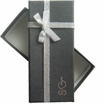 Deluxe Underwear Box with Ribbon Ties<br>Rigid Cardboard Box