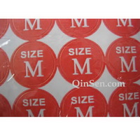 Custom Paper sticker, paper label for size