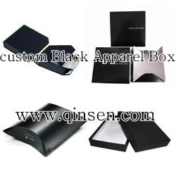 Black Apparel Boxes