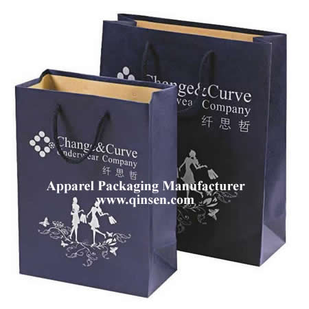 Brown kraft paper Shopping Bag with Custom logo