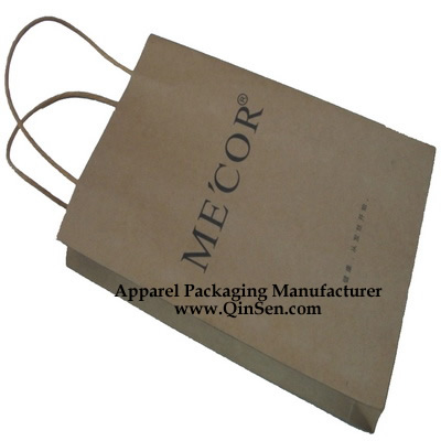 Kraft Paper Shopping Bag with The Paper Rope Handle