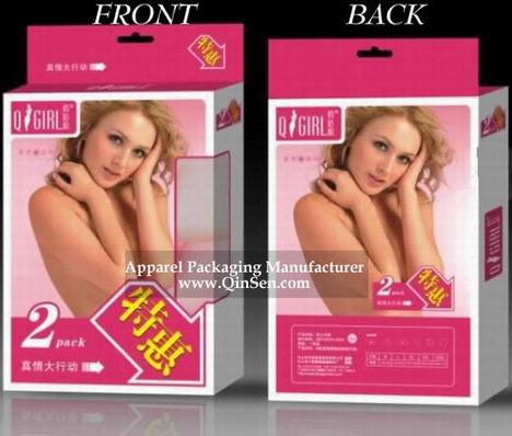 lingerie packaging box (front and back design)