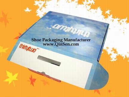 Custom Printed Corrugated Paper Shoe Box