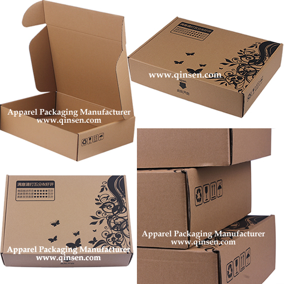 Brown Carrying Box with one color printing for padded/jacket