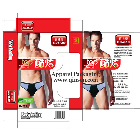 Paper Box Box with Custom Design for Man Panties