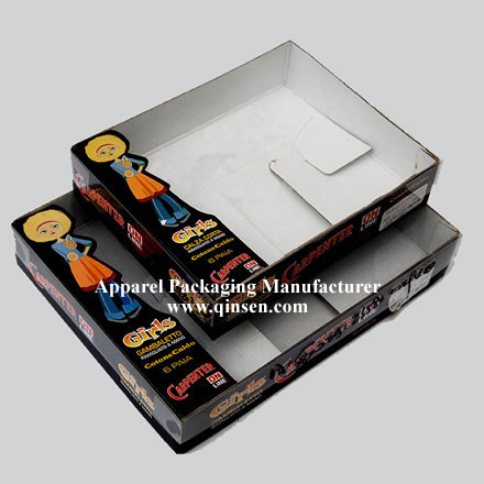 Nice design Socks Packaging Box with pvc lid