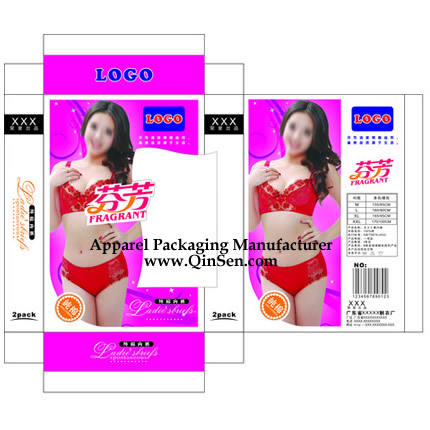 Custom Lingerie Paper Box with cute window design